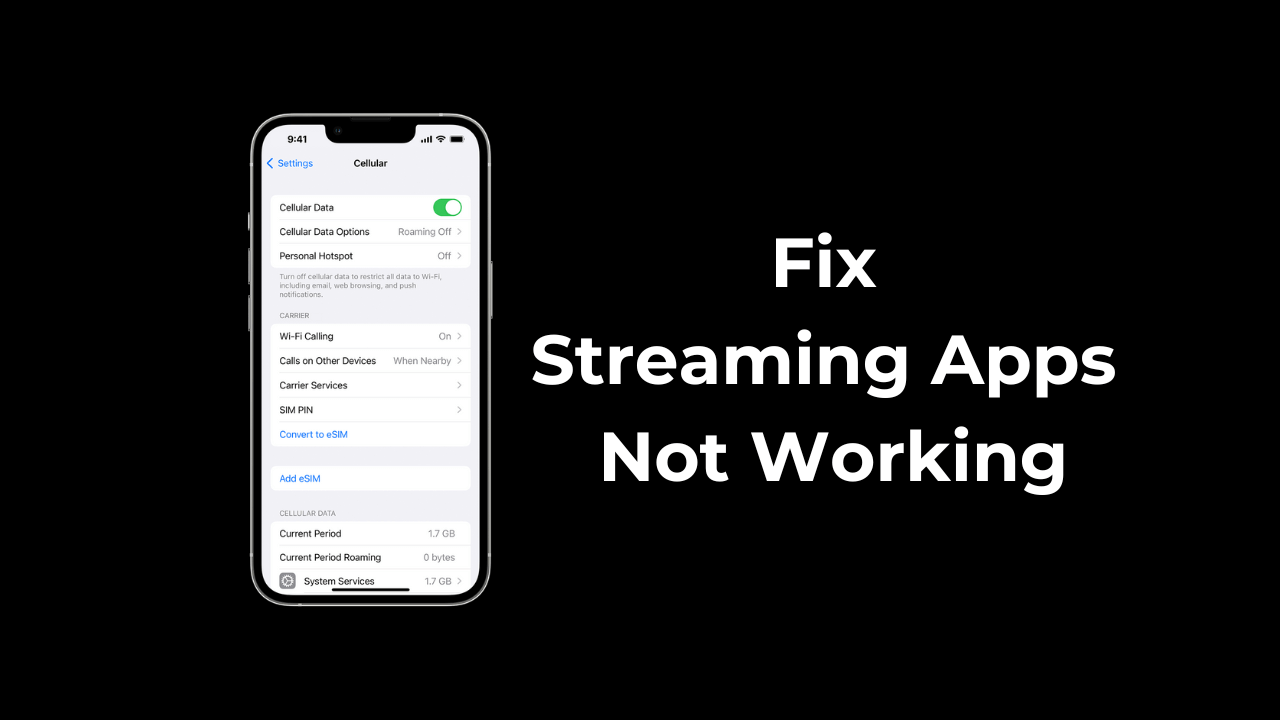 How to Fix Streaming Apps Not Working on Cellular Data on iPhone